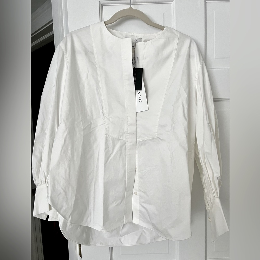 Shona Joy Drake Balloon Sleeve Poplin Shirt